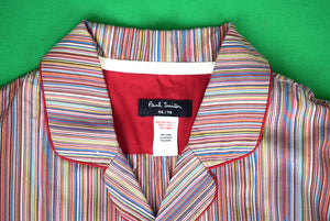 "Paul Smith Signature Rainbow Stripe 2pc Pajamas Sleepwear Set" XL/ TG (NWOT)