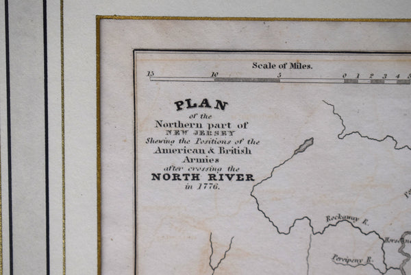 Plan Of The Northern Part Of New Jersey Showing The Positions Of The A