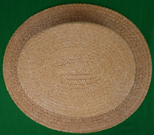 "Brooks Brothers Straw Boater Made In Italy" Sz 7 3/8 (SOLD)