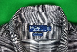 Polo Ralph Lauren B/W Prince Of Wales Cotton Flannel Sport Shirt Sz XL (New w/ RL Tag)