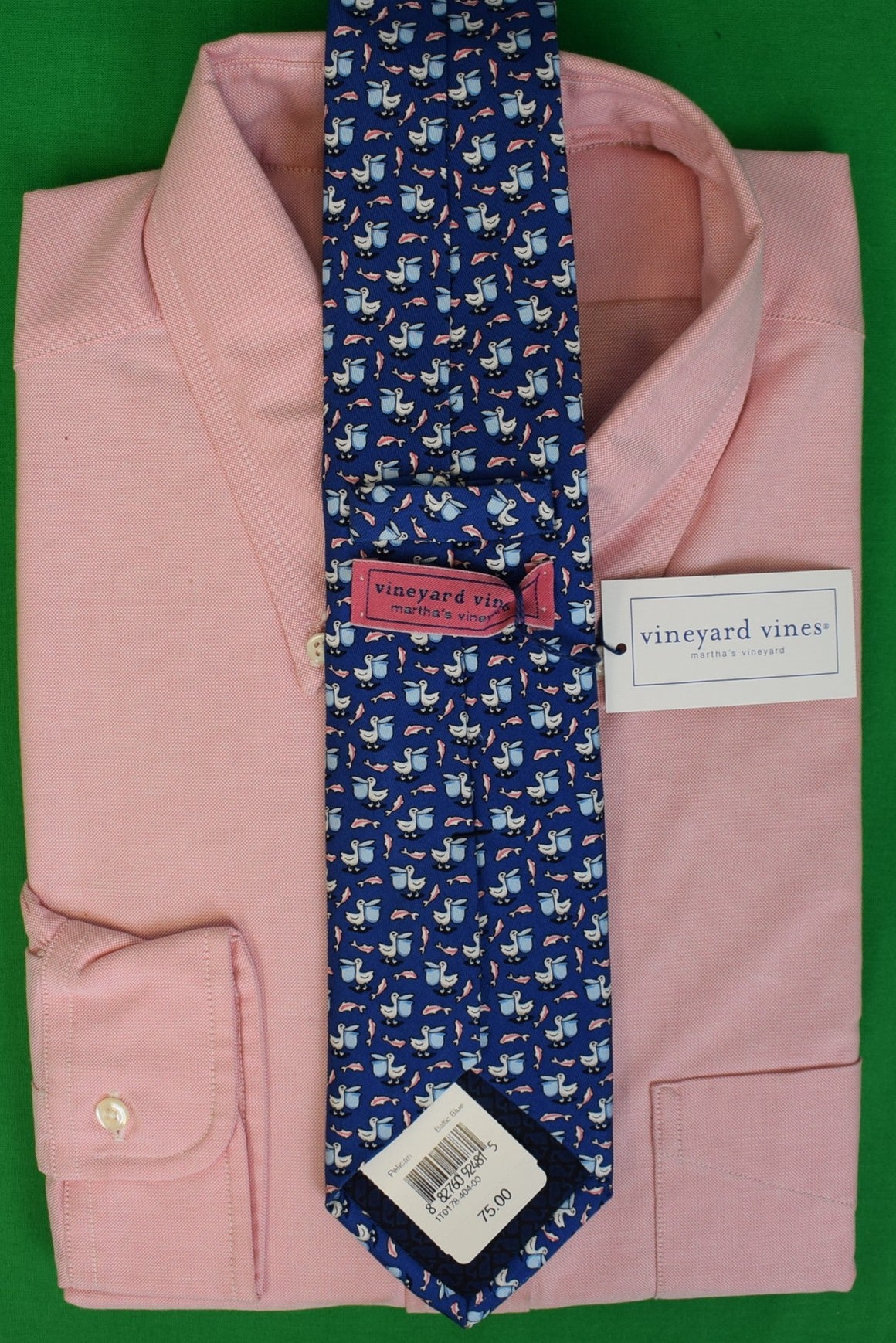 Vineyard Vines Pelican Baltic Blue Silk Tie (NWT)