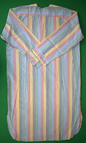 "Brooks Brothers Multi Stripe Fun c1980s Nite Shirt" Sz L (NWOT)