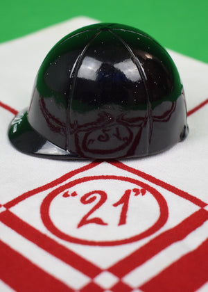 The "21" Club Black Polo Helmet Bottle Opener
