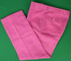 Chipp Hot Pink Linen Trousers Sz 36