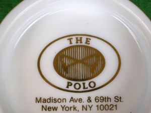 The Polo Lounge Madison Ave NYC Porcelain Ashtray