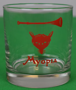 Set x 3 Myopia Hunt Club Old Fashioned Glasses