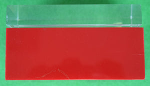 "(Alessandro) Albrizzi Red Lacquer Box w/ Lucite Lid"