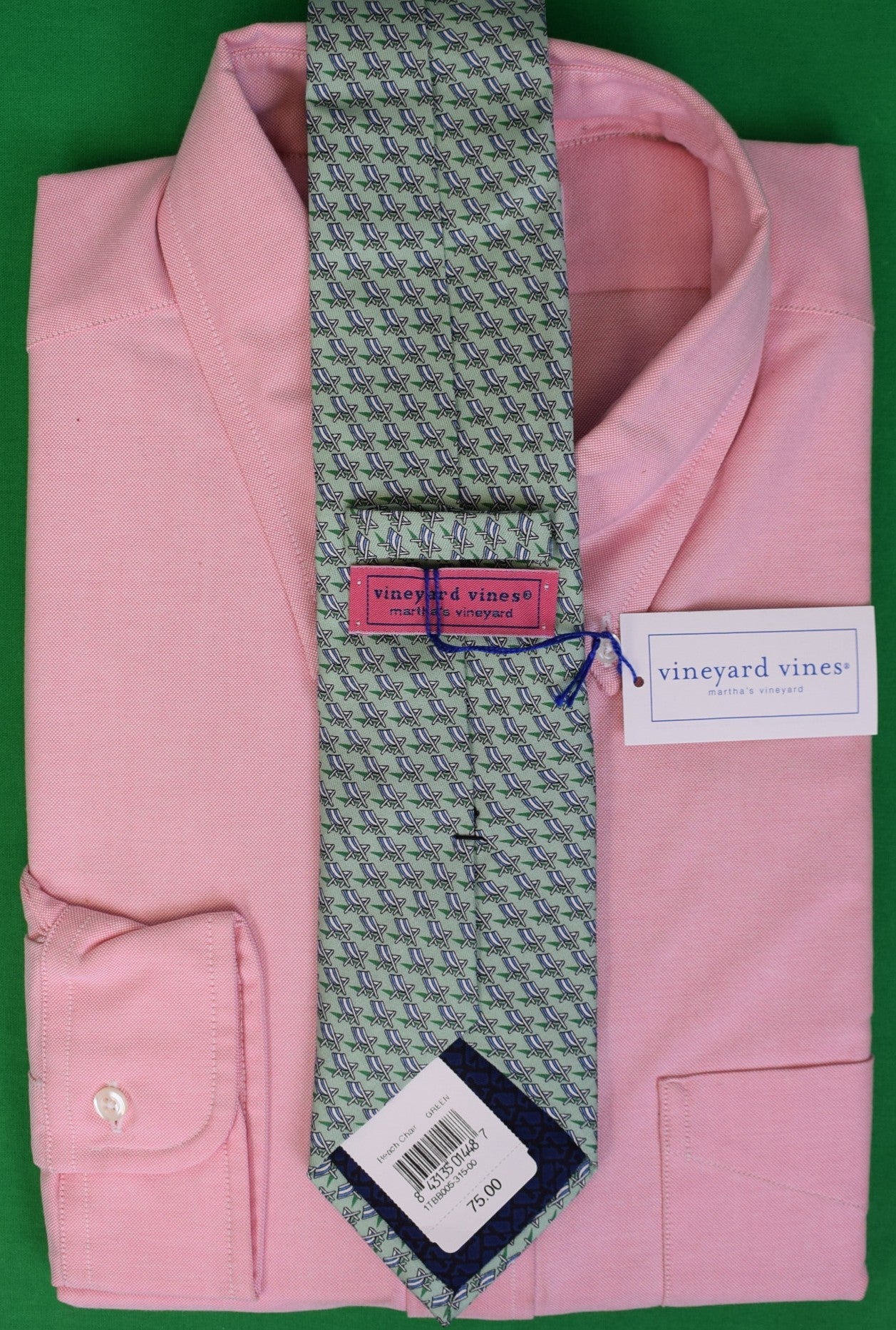 Vineyard Vines Beach Chair Seafoam Green Silk Tie (NWT)