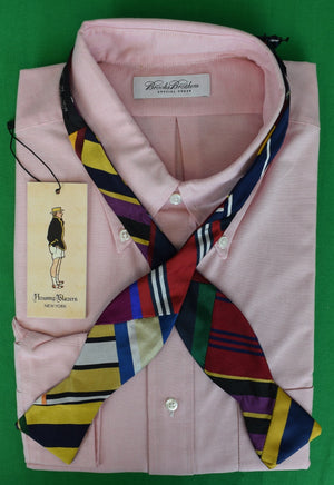 Rowing Blazers Patchwork Silk Stripe Bow Tie (NWT)