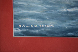 U.S.S. Nantucket Watercolor w/ Gouache