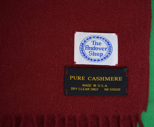 The Andover Shop Burgundy Cashmere Scarf