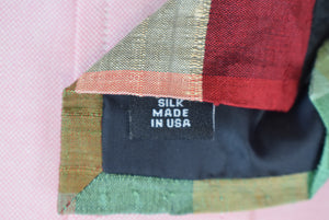 "Chipp 2 Multicolor Check Silk Shantung Tie"