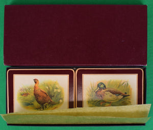 "Box Set x 4 Abercrombie & Fitch Sporting Birds English Coasters"