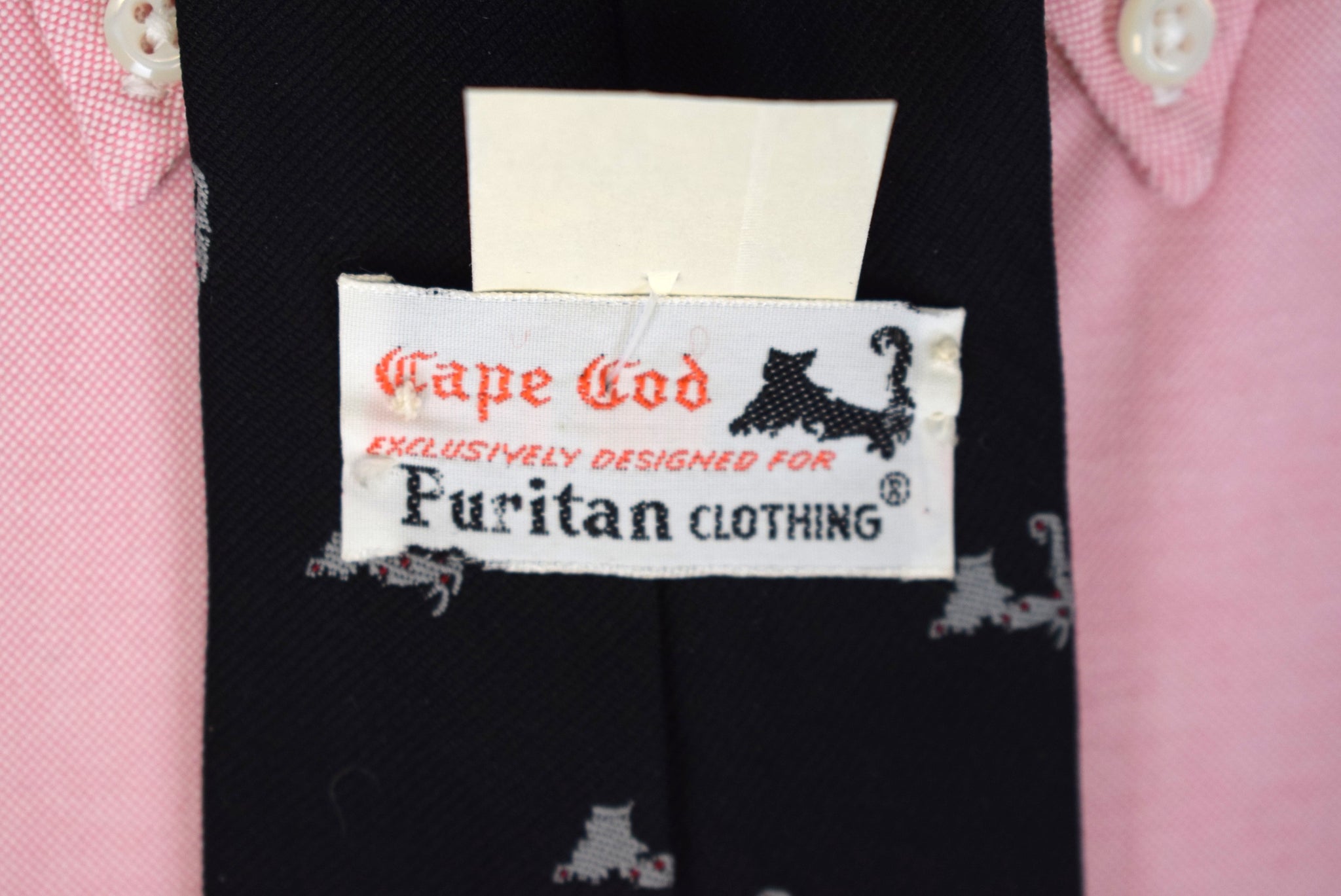 Cape Cod Silver Map w/ Navy Poly Club Tie (NWT)