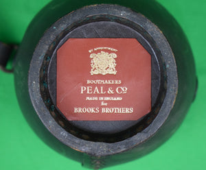 Brooks Brothers x Peal & Co English Leather Fire Bucket w/ Armorial Gilt Crest