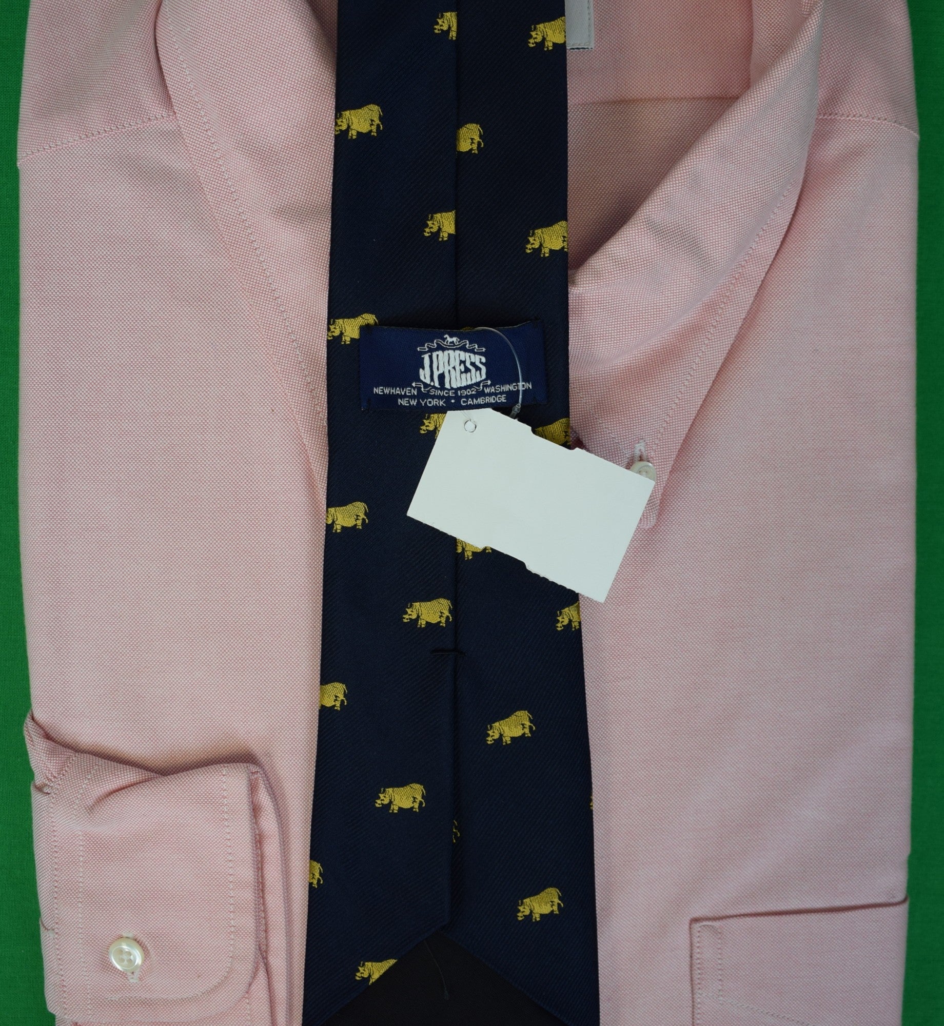 J. Press Made-in-USA Navy Rhinos Club Tie (NWT & Gift Box)