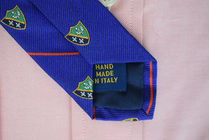 Polo Ralph Lauren Royal Blue/ Red Stripe w/ Crest Italian Silk Tie (NWOT)