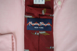 "Rowing Blazers Burgundy Sculling/ Oarsmen Tie" NWOT