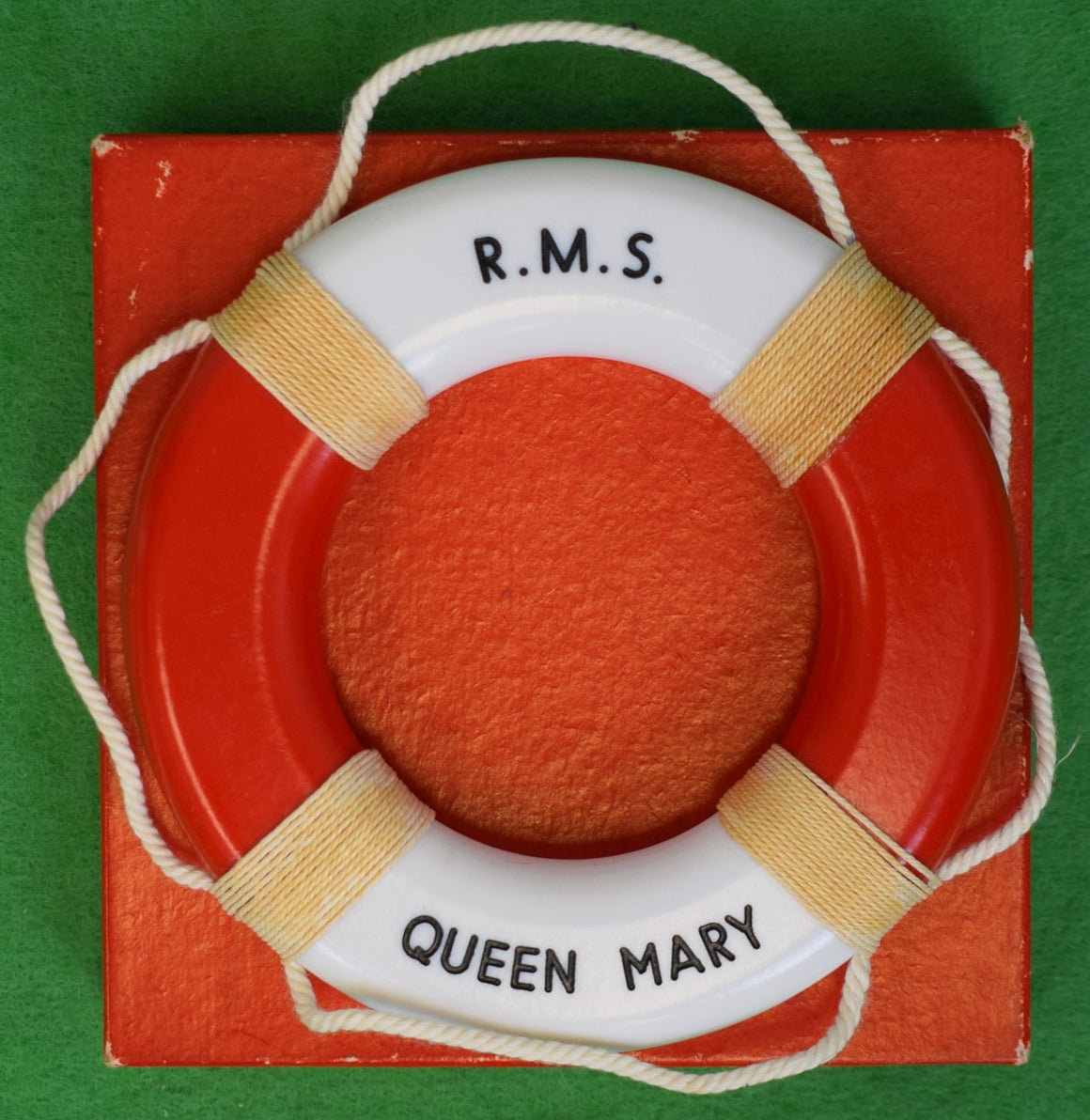 Cunard R.M.S. Queen Mary Souvenir Life Buoy/ Ring (New w/ Original Box)