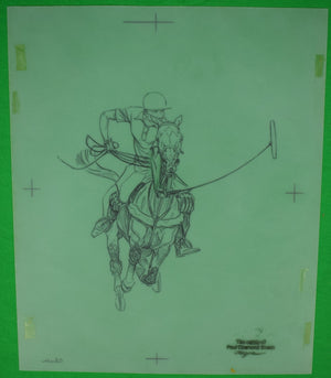 Paul Brown Polo Pencil On Acetate Drawing 8