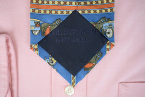 O'Connell's x Richel Blue Equestrian Print Silk Tie