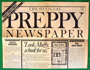 "The Official Preppy Newspaper" Fall 1980
