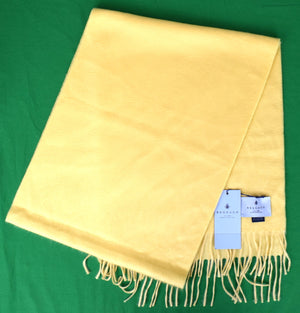 "Begg & Co Scottish Cashmere Arran Oversized Lemon Frost Scarf" (NWT)