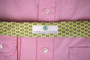 "Vineyard Vines Custom Collection x Gulf Stream Golf Club Yellow Silk Tie"
