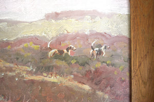 "Fox-Hunter In A Landscape" O/C by Paul Brown