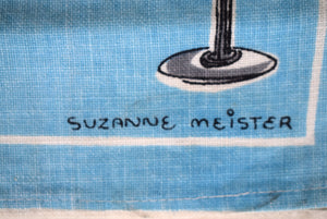 The "21" Club/ Stork Club Linen Bar Cloth By Suzanne Meister (SOLD)