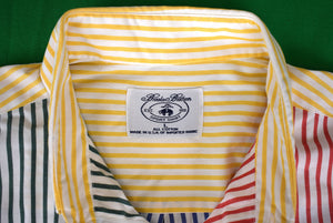 "Brooks Brothers Multi Stripe S/S Fun Shirt" Sz L