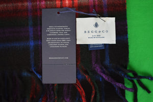 Begg & Co Scottish Cashmere Tartan Plaid Scarf (NWT)