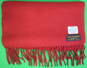 The Andover Shop Burgundy Cashmere Scarf