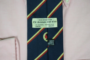"The Seminole Golf Club x Bowring, Arundel Navy English Silk Repp Stripe Club Tie"