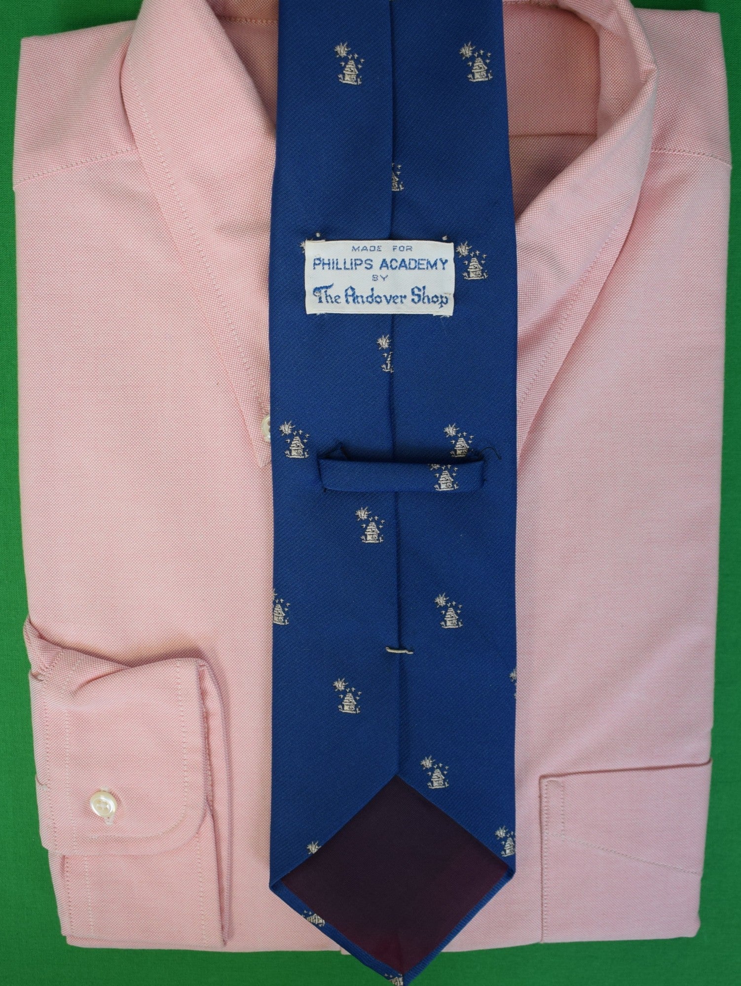 The Andover Shop x Phillips Academy Blue Silk Club Tie (NWT)