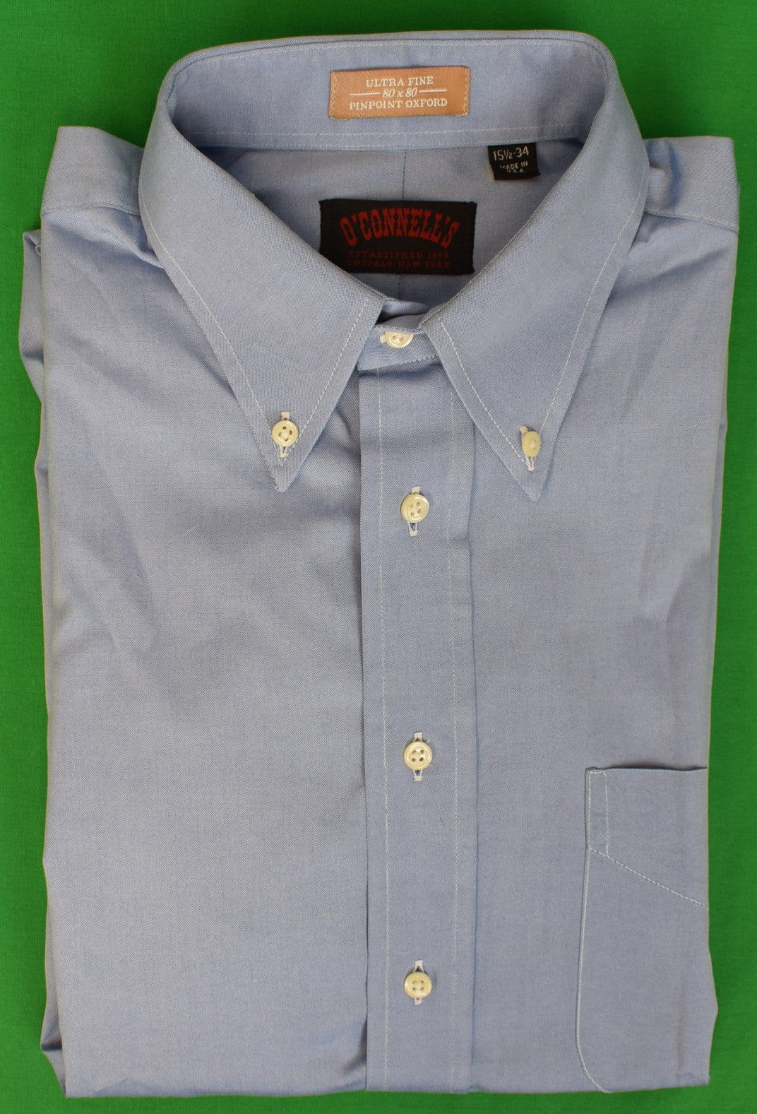 O'Connell's Button Down Dress Shirt - Pinpoint Oxford Cloth