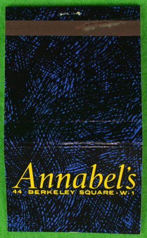 Annabel's 44 Berkeley Sq London Matchbook