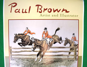 "Paul Brown Artist And Illustrator" 2001 Museum Of Hounds And Hunting Poster