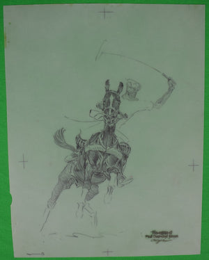 Paul Brown Polo Pencil On Acetate Drawing 16