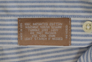 O'Connell's Blue University Stripe OCBD Dress Shirt Sz 17-33 (NWOT)