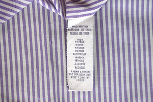 "Ralph Lauren Purple Label Bengal Stripe Poplin B/D Shirt" Sz M (SOLD)