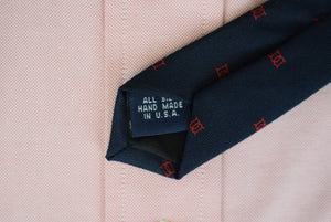 "Doubles Club New York Member's Navy Silk Tie"