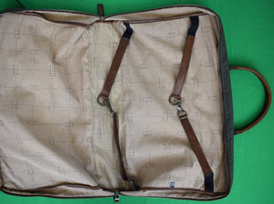 "Moore & Giles Gravely Garment Bag Olive & Titan Milled Brown"