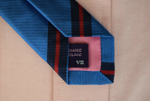 The Andover Shop x Seaward & Stearn English Royal Blue w/ Red/ Navy Repp Stripe Tie (NWOT)