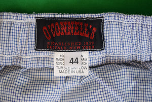 "O'Connell's Broadcloth Boxer Short - Navy Minicheck" Sz 44 (NWT)