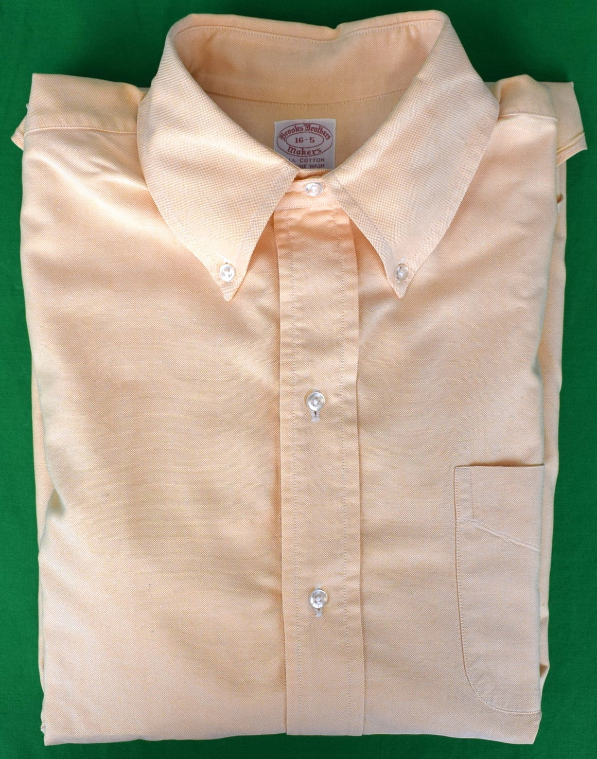 Brooks Brothers Peach OCBD c1980s Shirt Sz 16-5