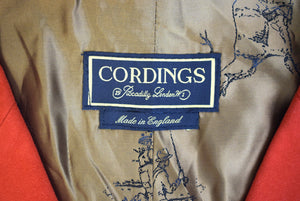 "Cordings London Red Hunting Moleskin Waistcoat" Sz 44R