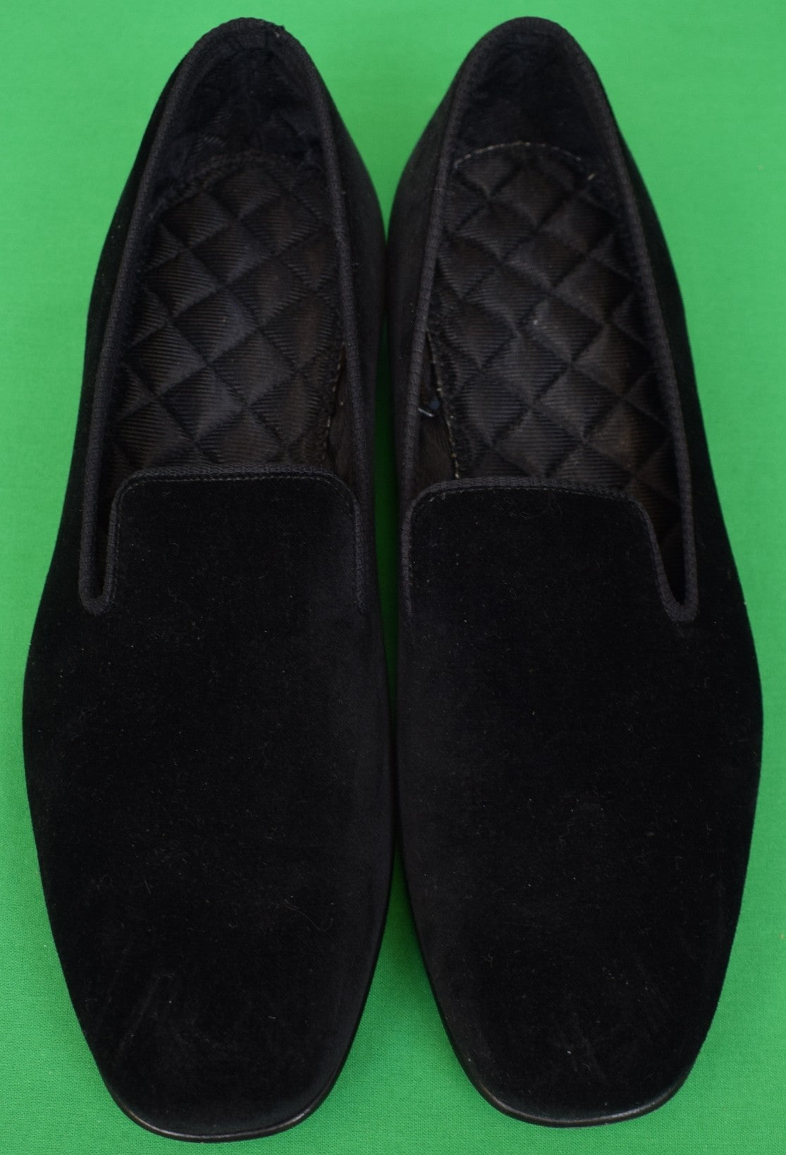 Peal & Co x Brooks Brothers Black Velvet Evening Slippers Sz 9D (NIB)