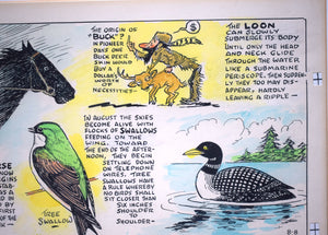 "Nature Notes" 1982 Original Cartoon Artwork by Joseph L. Parrish for The Chicago Tribune