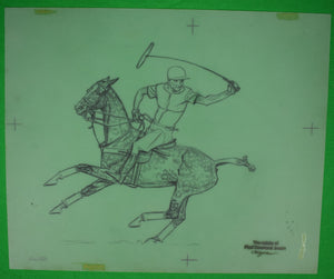 Paul Brown Polo Pencil On Acetate Drawing 2